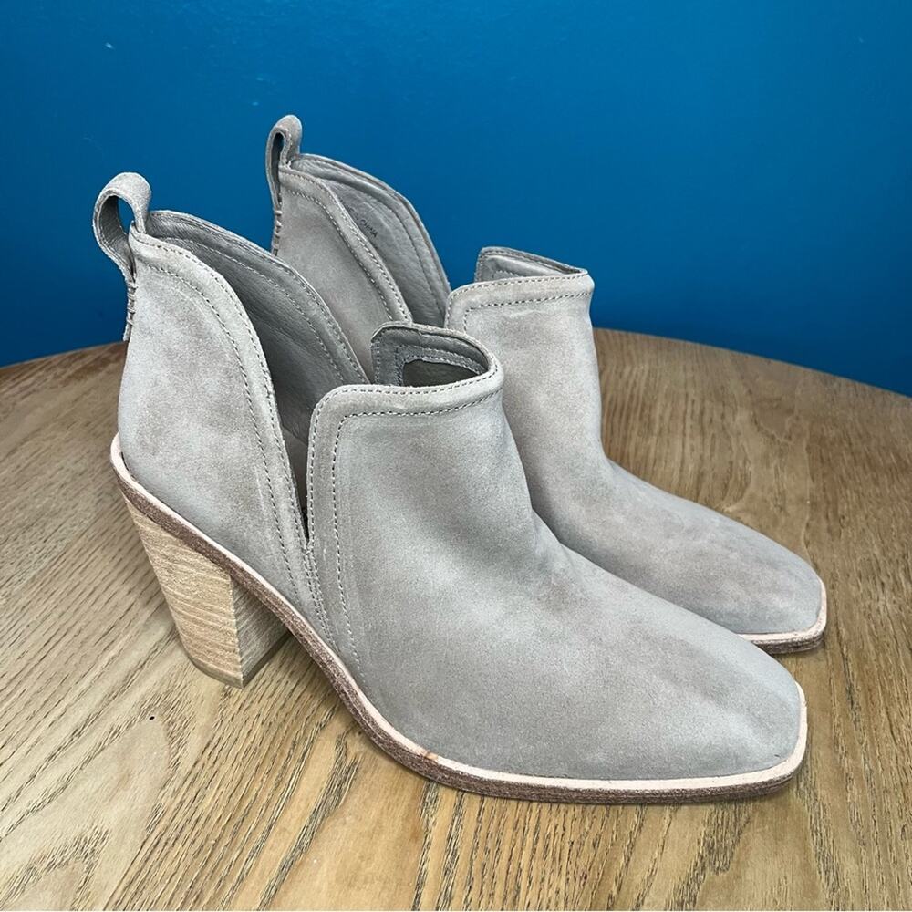 New! Jeffrey Campbell Rosee Suede Bootie Square Toe Western Women’s Size 10 - Picture 2 of 10